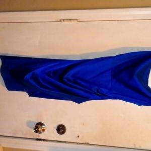 Blue club dress ruffled